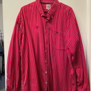 Red with blue stripes